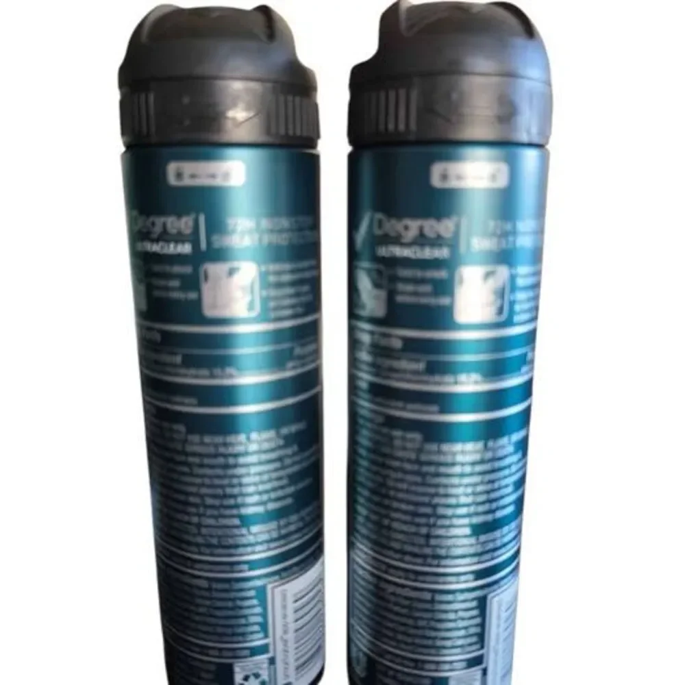 Lot of 2 Degree Ultra Clear Black+White 72H Dry Spray Antiperspirant 3.8 oz